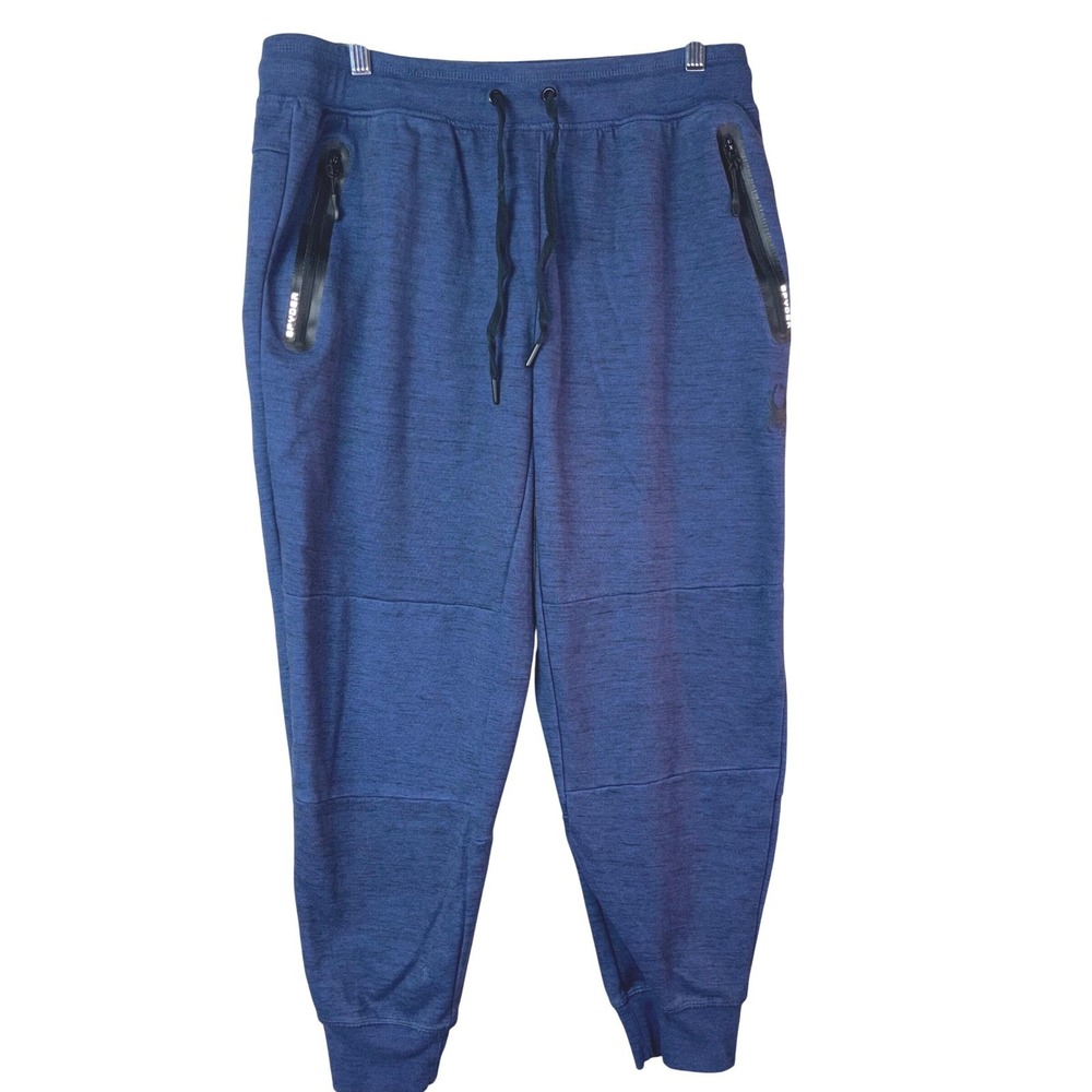 Spyder Active Mens Blue Jogger Sweatpants Lounge Activewear Size XL SPM704U - Picture 1 of 4